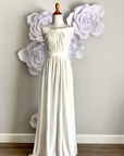 Off White Infinity Dress/ Wrap Convertible Bridesmaid Dress-H1 - ScholleDress