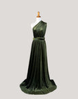 Olive Green Velvet Infinity Dress/ Wrap Convertible Bridesmaid Dress