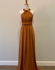 Copper Infinity Dress/ Wrap Convertible Bridesmaid Dress