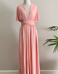 Pale Pink Infinity Dress/ Wrap Convertible Bridesmaid Dress