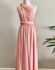 Pale Pink Infinity Dress/ Wrap Convertible Bridesmaid Dress