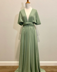 Pea green Infinity Dress/ Wrap Convertible Bridesmaid Dress