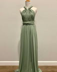 Pea green Infinity Dress/ Wrap Convertible Bridesmaid Dress