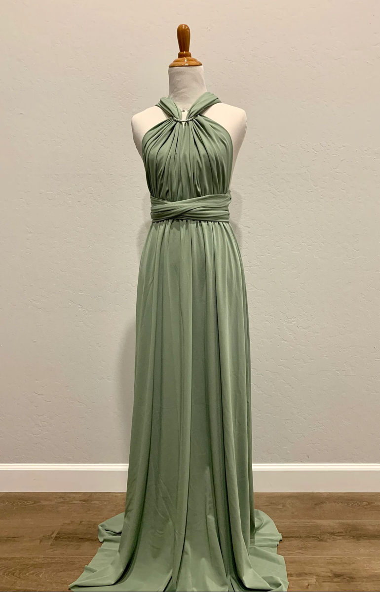 Sage Infinity Dress/Wrap Convertible Bridesmaid Dress/Custom Size Floor 39 inches / Plus(16-26) Sage Infinity Dress/Wrap Convertible Bridesmaid Dress/Custom Size Floor 39 inches / Plus(16-26)