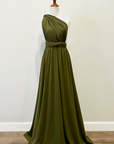 Olive Green Infinity Dress/ Wrap Convertible Bridesmaid Dress