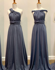 Denim Blue Infinity Dress/ Wrap Convertible Bridesmaid Dress
