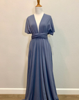 Denim Blue Infinity Dress/ Wrap Convertible Bridesmaid Dress