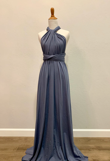 Denim Blue Infinity Dress/ Wrap Convertible Bridesmaid Dress