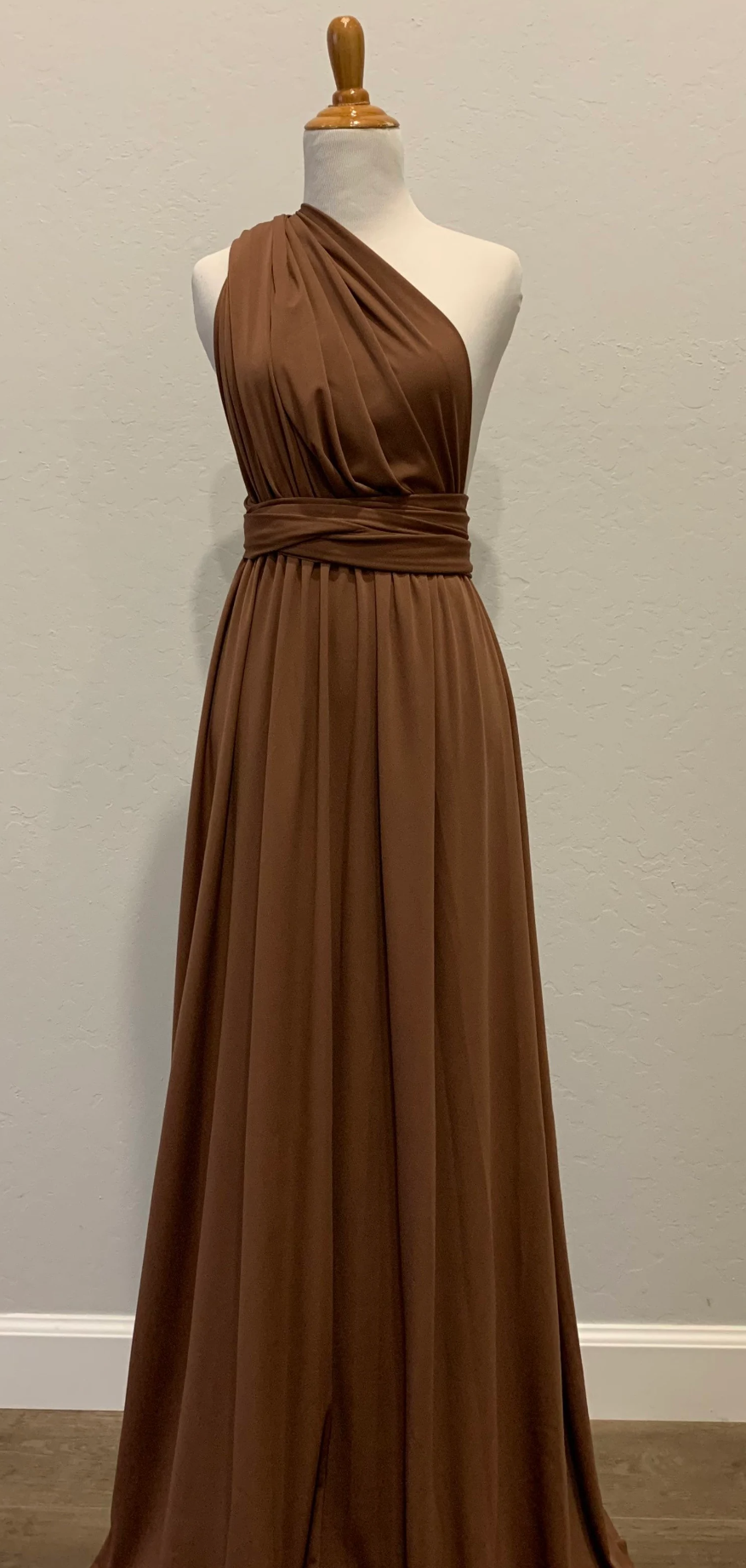 Brown infinity dress sales
