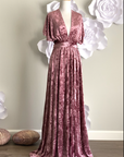Dark Mauve Crushed Velvet Infinity Dress/ Wrap Convertible Bridesmaid Dress,J23-29 - ScholleDress