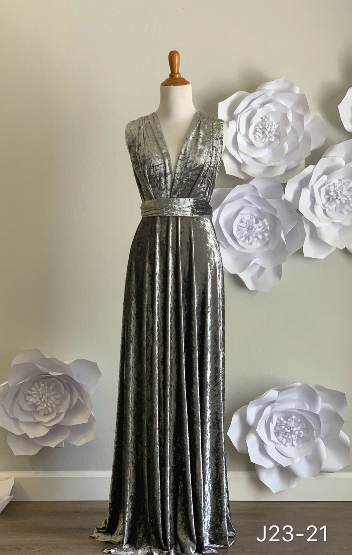 Sequin top infinity dress