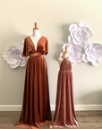 Flower Girl Velvet Infinity Dress /Junior Bridesmaid Dress