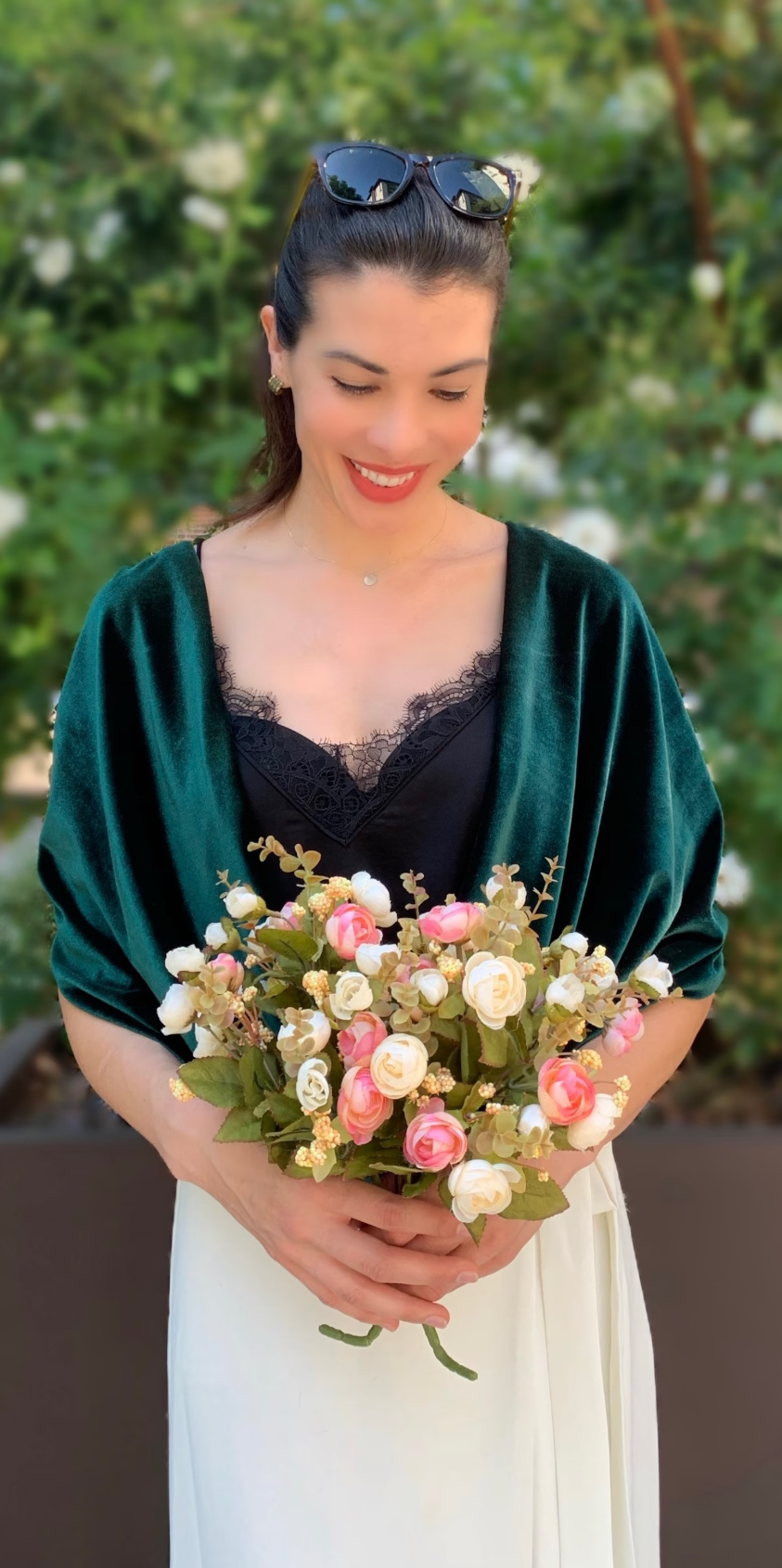 Velvet Wrap Shawl, Circle Scarf, Shrug, Bridesmaids gift Wedding - Main Image