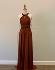 Burnt Orange Infinity Dress/ Wrap Convertible Bridesmaid Dress- H102 - ScholleDress