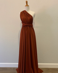 Burnt Orange Infinity Dress/ Wrap Convertible Bridesmaid Dress- H102 - ScholleDress