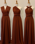 Burnt Orange Infinity Dress/ Wrap Convertible Bridesmaid Dress- H102 - ScholleDress