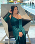 Velvet wedding sleeves and arm warmers