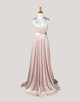 Pink Champagne Velvet Infinity Dress/ Wrap Convertible Bridesmaid Dress