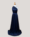 Midnight Blue Velvet Infinity Dress/ Wrap Convertible Bridesmaid Dress