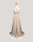 Sand Velvet Infinity Dress/ Wrap Convertible Bridesmaid Dress