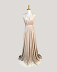 Sand Velvet Infinity Dress/ Wrap Convertible Bridesmaid Dress
