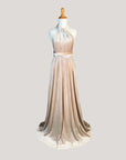 Sand Velvet Infinity Dress/ Wrap Convertible Bridesmaid Dress