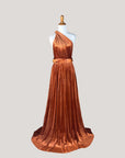 Rust velvet infinity bridesmaid dress