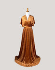 Copper Velvet Infinity Dress/ Wrap Convertible Bridesmaid Dress