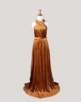 Copper Velvet Infinity Dress/ Wrap Convertible Bridesmaid Dress