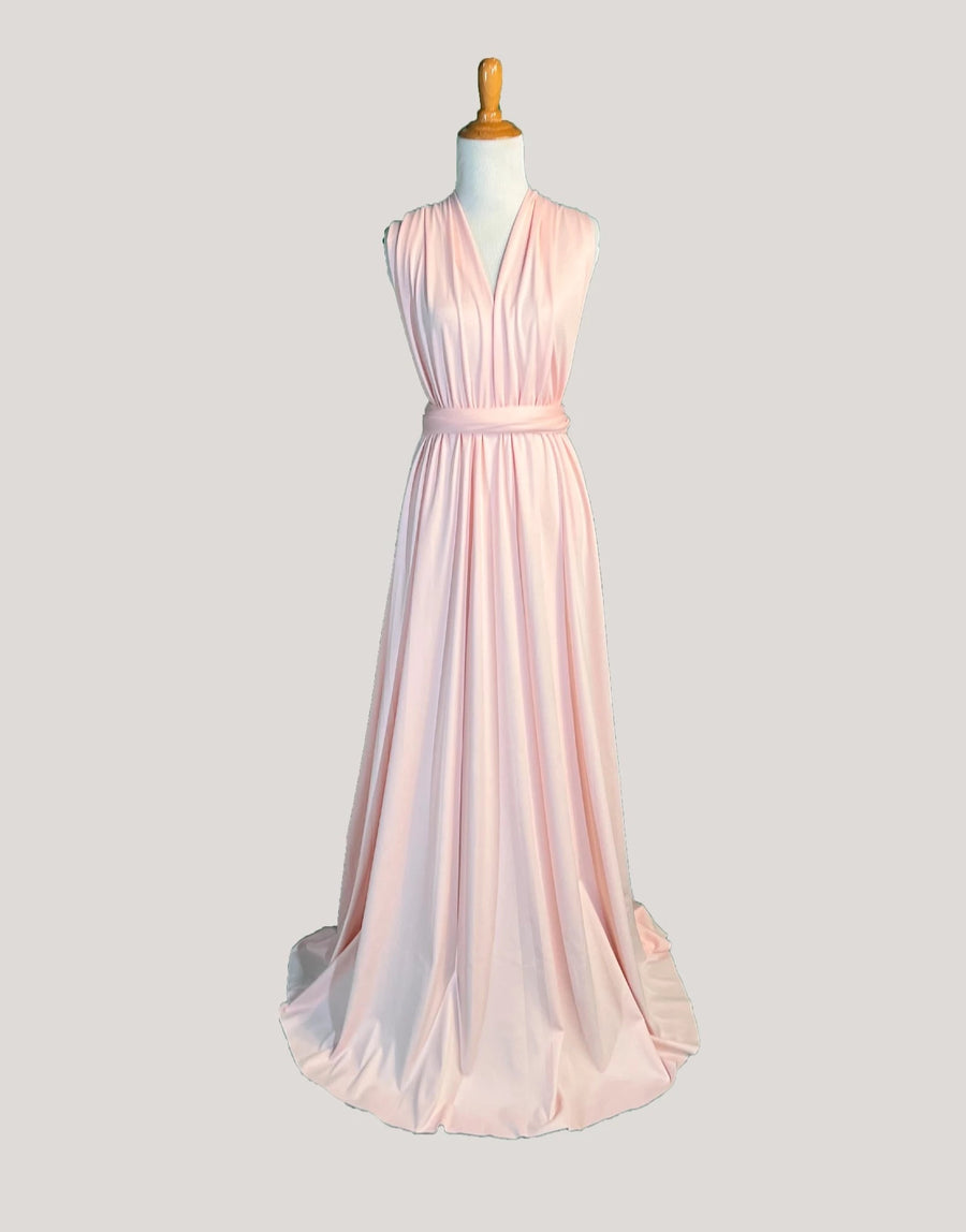 Peach Infinity Dress/ Wrap Convertible Bridesmaid Dress