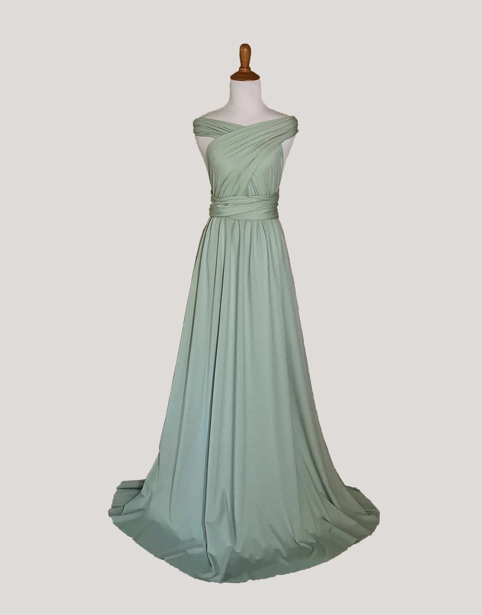 Sage green infinity dress top