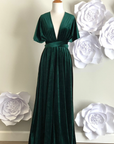 Dark Green Velvet Infinity Dress/ Wrap Convertible Bridesmaid Dress
