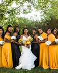 Mustard Infinity Dress/ Wrap Convertible Bridesmaid Dress