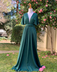 Green Infinity Dress/ Wrap Convertible Bridesmaid Dress