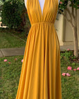 Mustard Infinity Dress/ Wrap Convertible Bridesmaid Dress