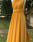 Mustard Infinity Dress/ Wrap Convertible Bridesmaid Dress
