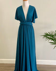 Teal Blue Infinity Dress/ Wrap Convertible Bridesmaid Dress