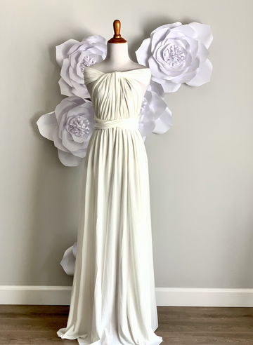 Off White  Infinity Dress/ Wrap Convertible Bridesmaid Dress-H1 - ScholleDress