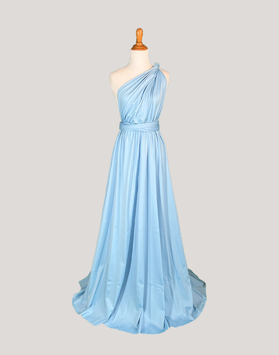 Baby blue Infinity Dress/ Wrap Convertible Bridesmaid Dress