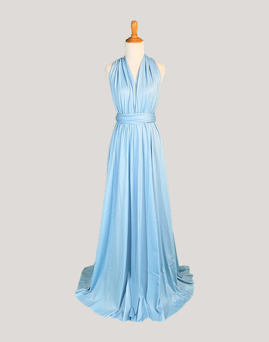 Baby blue Infinity Dress/ Wrap Convertible Bridesmaid Dress