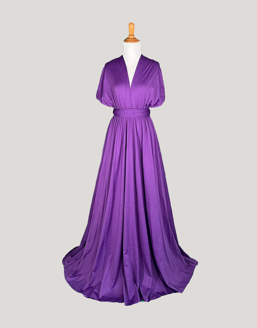 Purple Infinity Dress/ Wrap Convertible Bridesmaid Dress