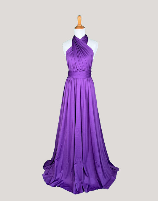Purple Infinity Dress/ Wrap Convertible Bridesmaid Dress