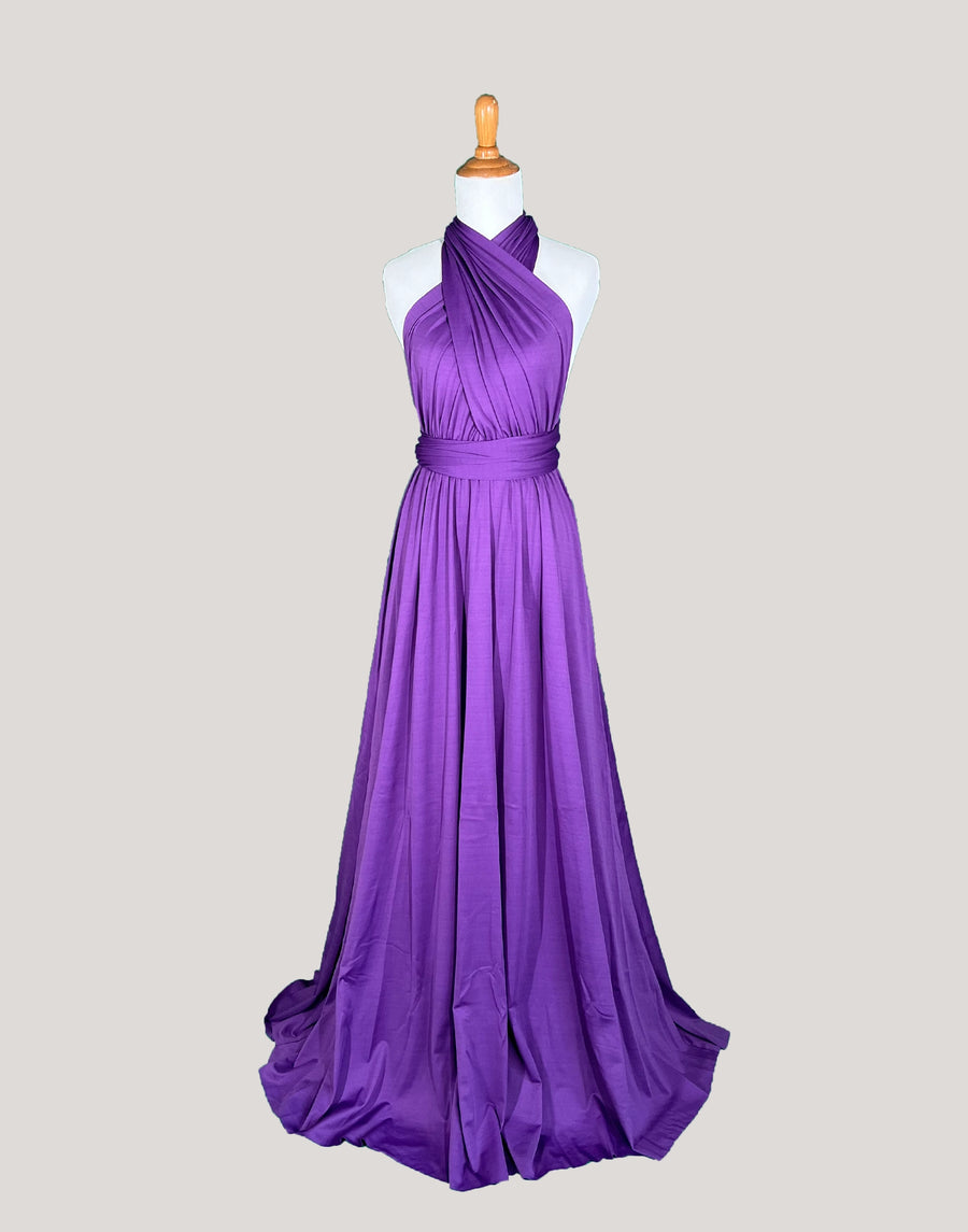 Purple Infinity Dress/ Wrap Convertible Bridesmaid Dress