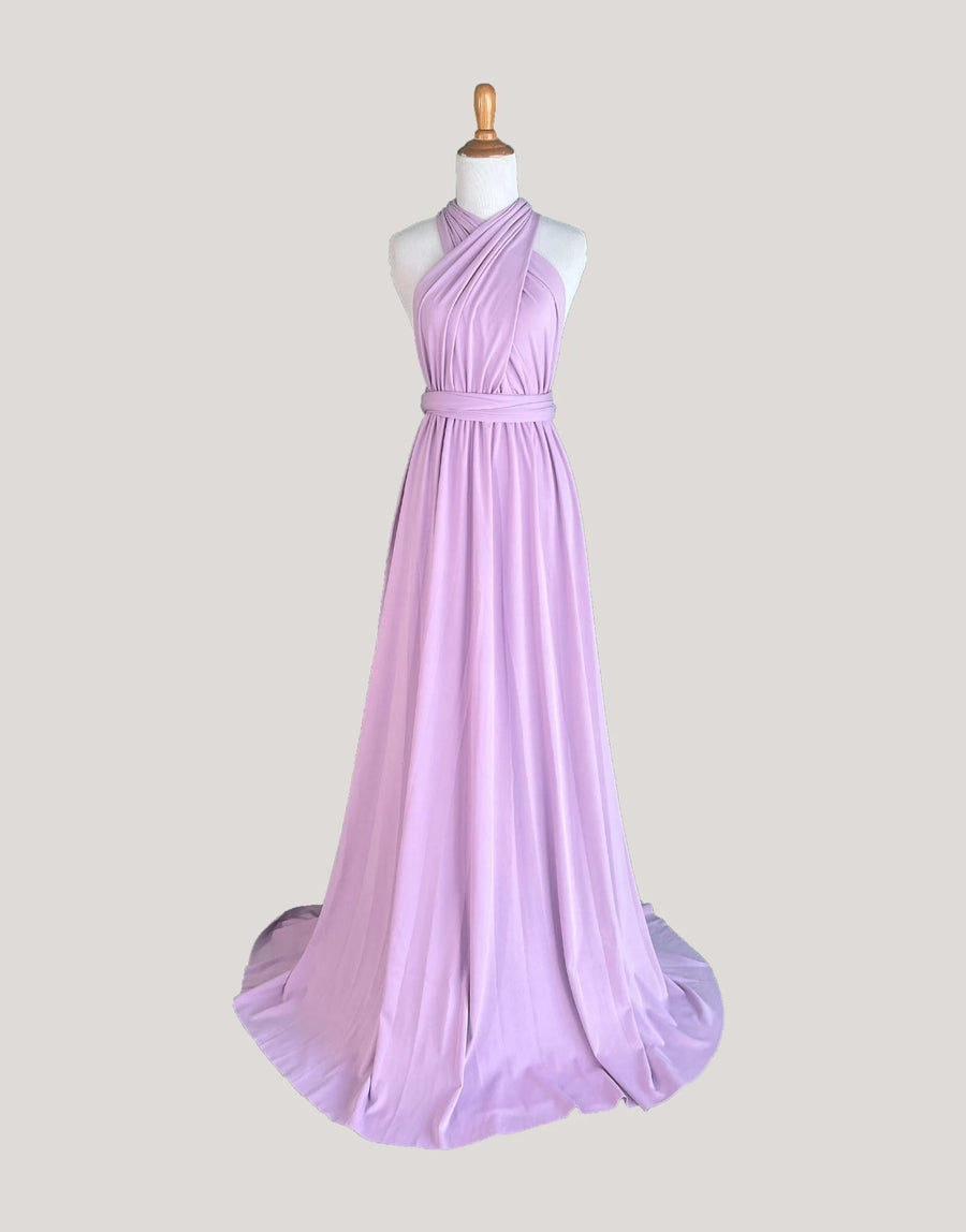 Lavender Wisteria Infinity Bridesmaid Dress
