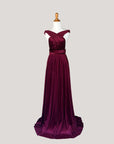 Wine Velvet Infinity Dress/ Wrap Convertible Bridesmaid Dress