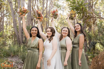 Sage Green Velvet Bridesmaid Dress