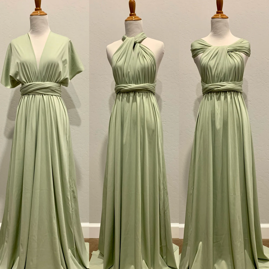 Sage Infinity Dress/Wrap Convertible Bridesmaid Dress/Custom Size Extra 50 inches / Plus(16-26) Sage Infinity Dress/Wrap Convertible Bridesmaid Dress/Custom Size Extra 50 inches / Plus(16-26)
