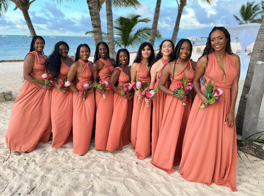 Terracotta Infinity Bridesmaid Dress
