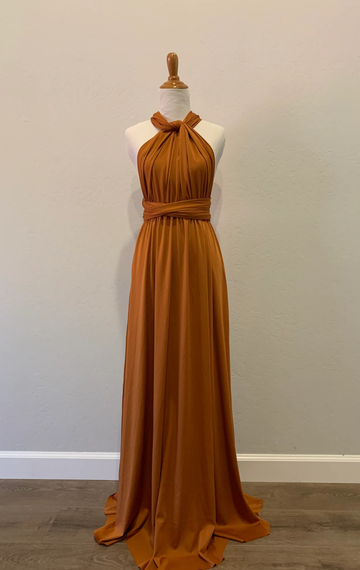 Copper Infinity Dress/ Wrap Convertible Bridesmaid Dress