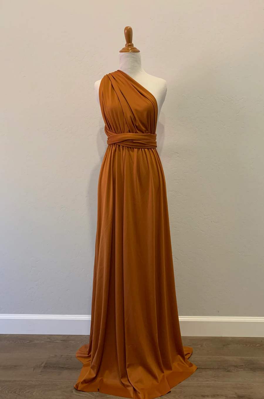 Copper Infinity Dress/ Wrap Convertible Bridesmaid Dress
